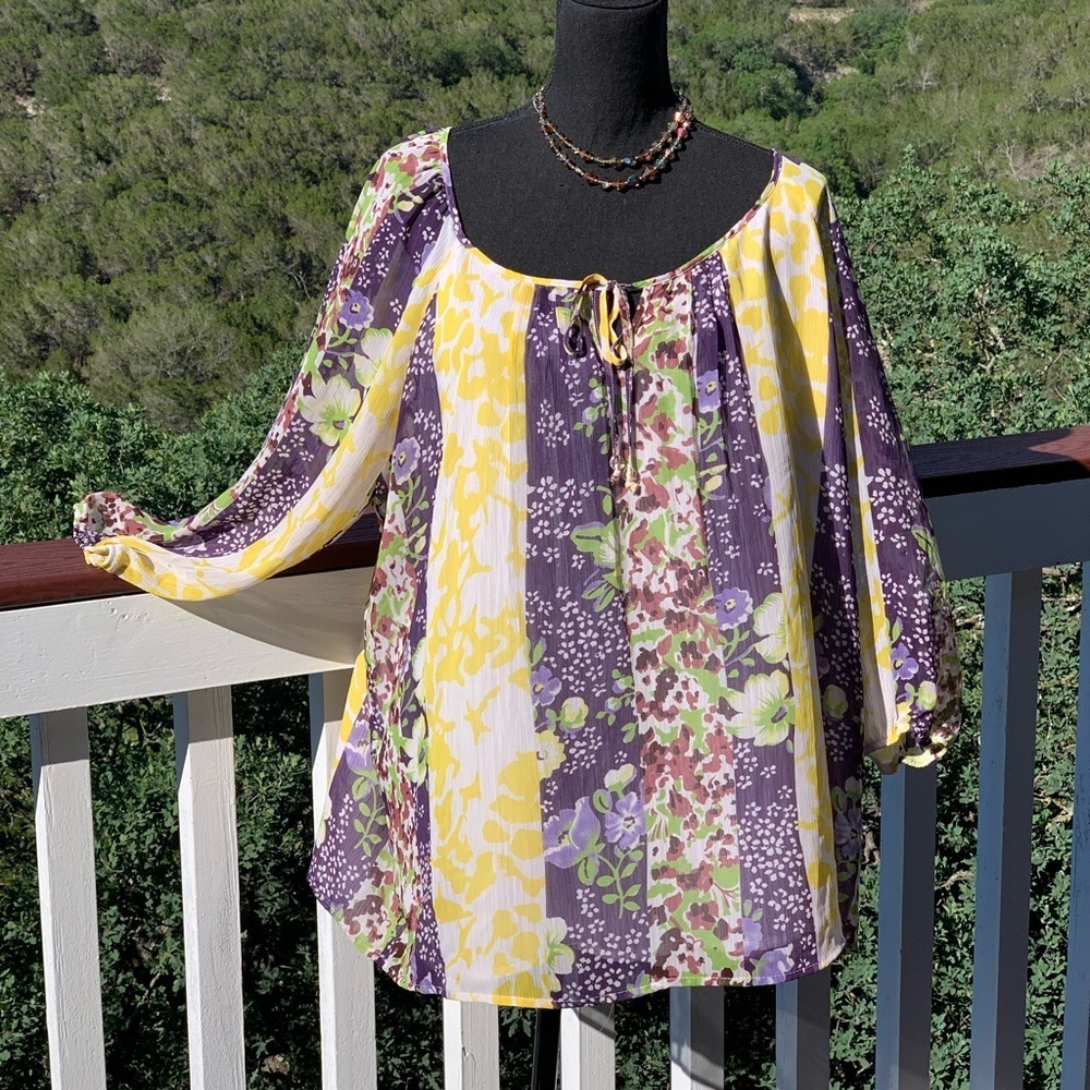 Elementz Women Floral Blouse size 2X
